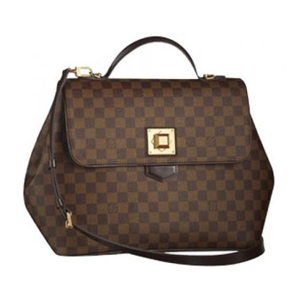 LOUIS VUITTON ルイヴィトン ダミエ コピー ダミエキャンバス N41167 バッグ ハンドバッグ レディース ダークブラウン ベルガモPM